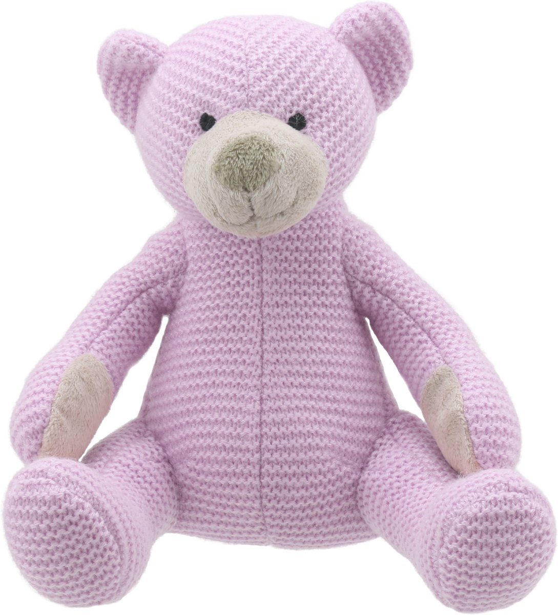 Lief, stoere en altijd aparte knuffels van Wilberry Knitted | Beer Lila Groot